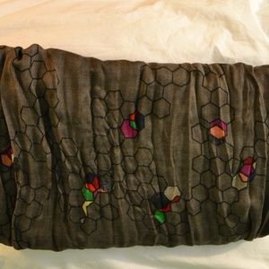 Gray Geometric Scarf